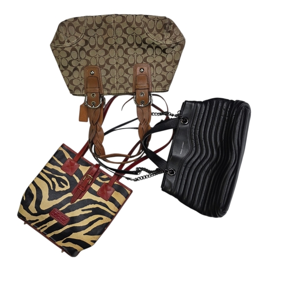 Coach Handbags - 3 Bag Bundle Coach Dooney & Bourke Rebecca Minkoff Purse Medium Bags Multicolor